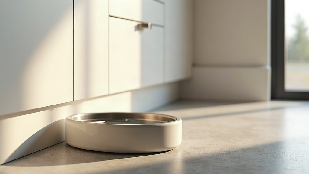 Dog and cat drinking from a water bowl in a Boise home kitchen
