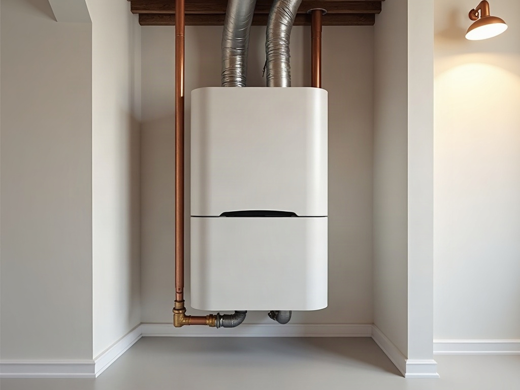 Modern Boise home utility room with whole-home humidifier on HVAC system