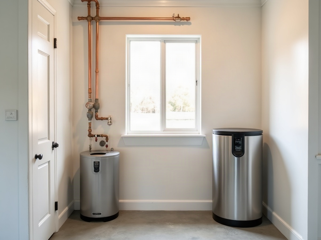 Hard water scale buildup on pipes and appliances in a Boise Idaho home